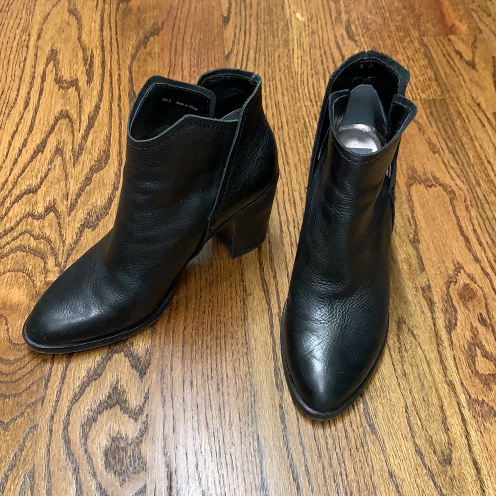 Dolce Vita Black Leather Booties